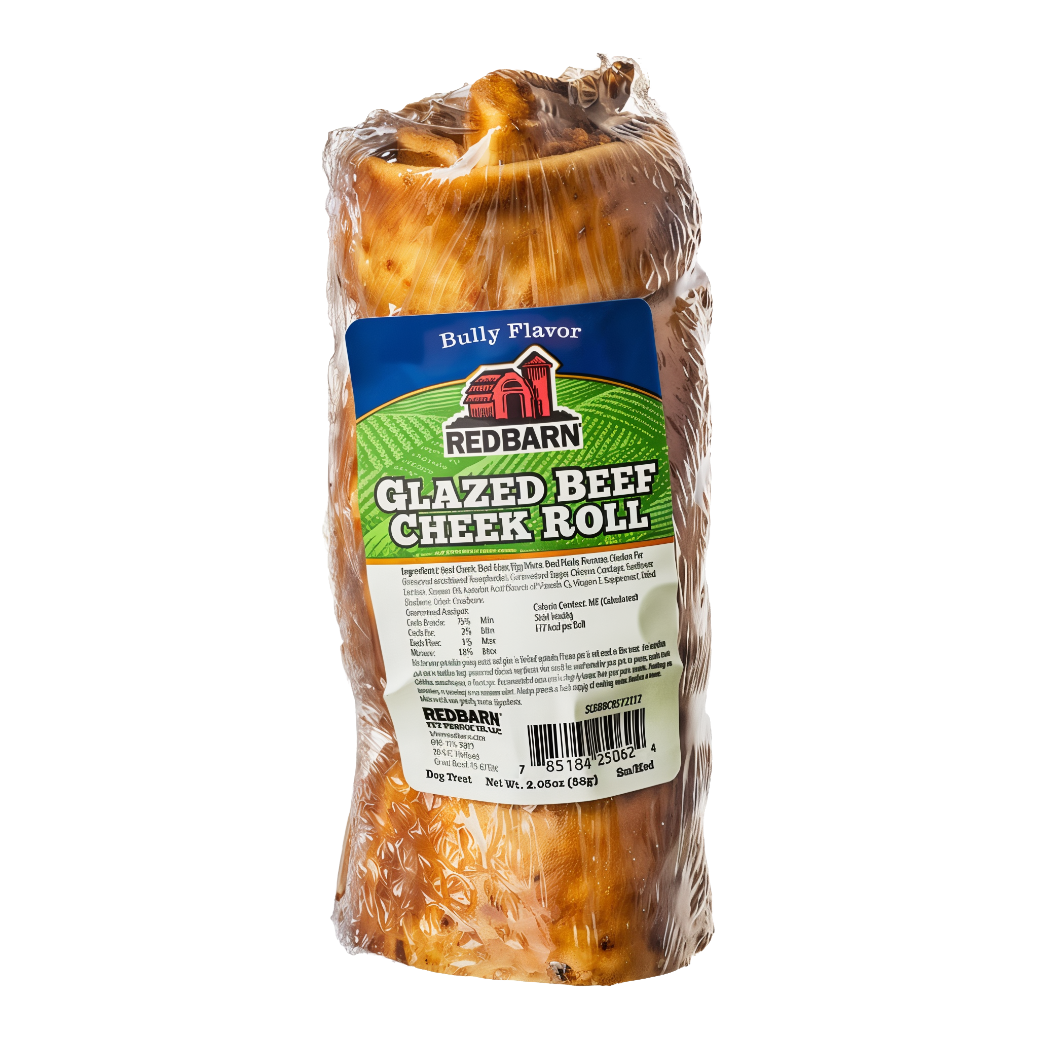 Redbarn Glazed Beef Cheek Roll Bully Flavor package front