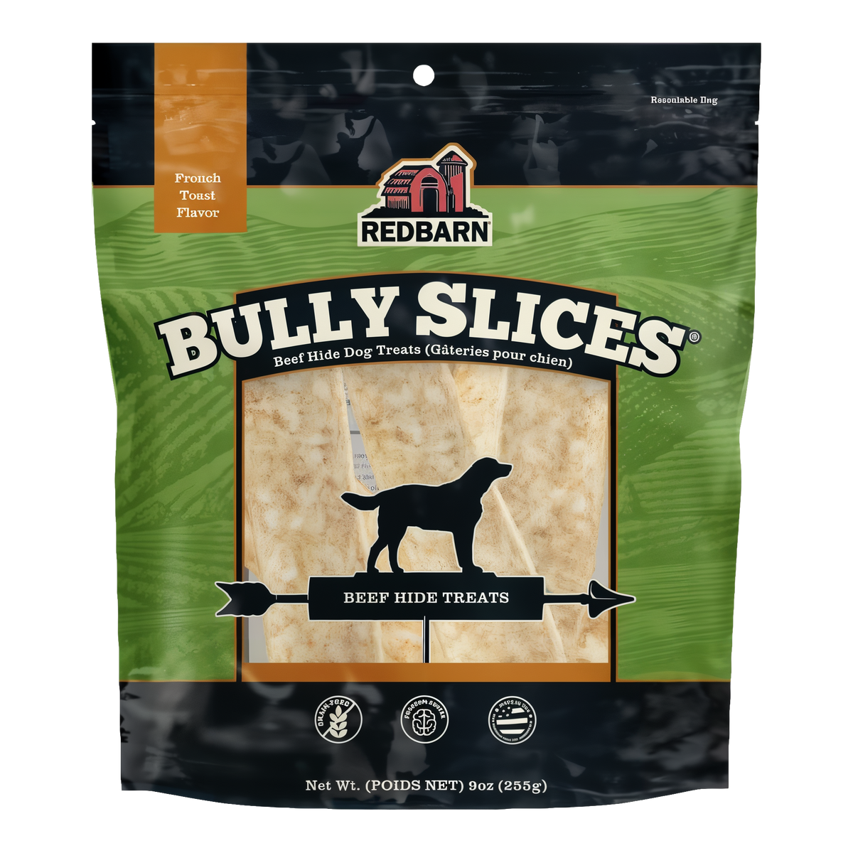 Redbarn Bully Slices French Toast Flavor package front