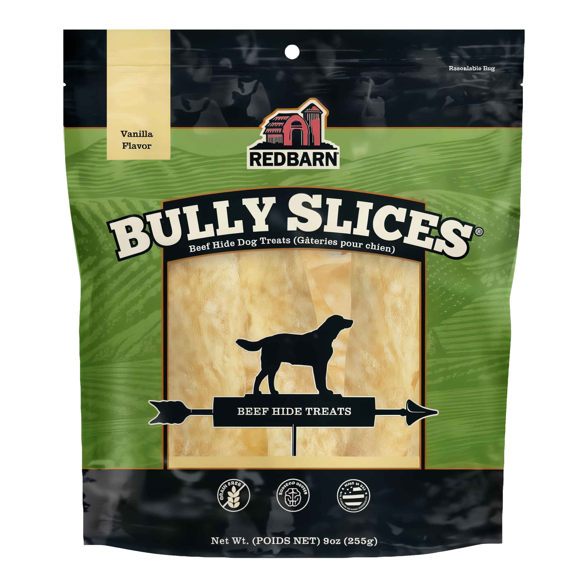 Redbarn Bully Slices Vanilla Flavor package front