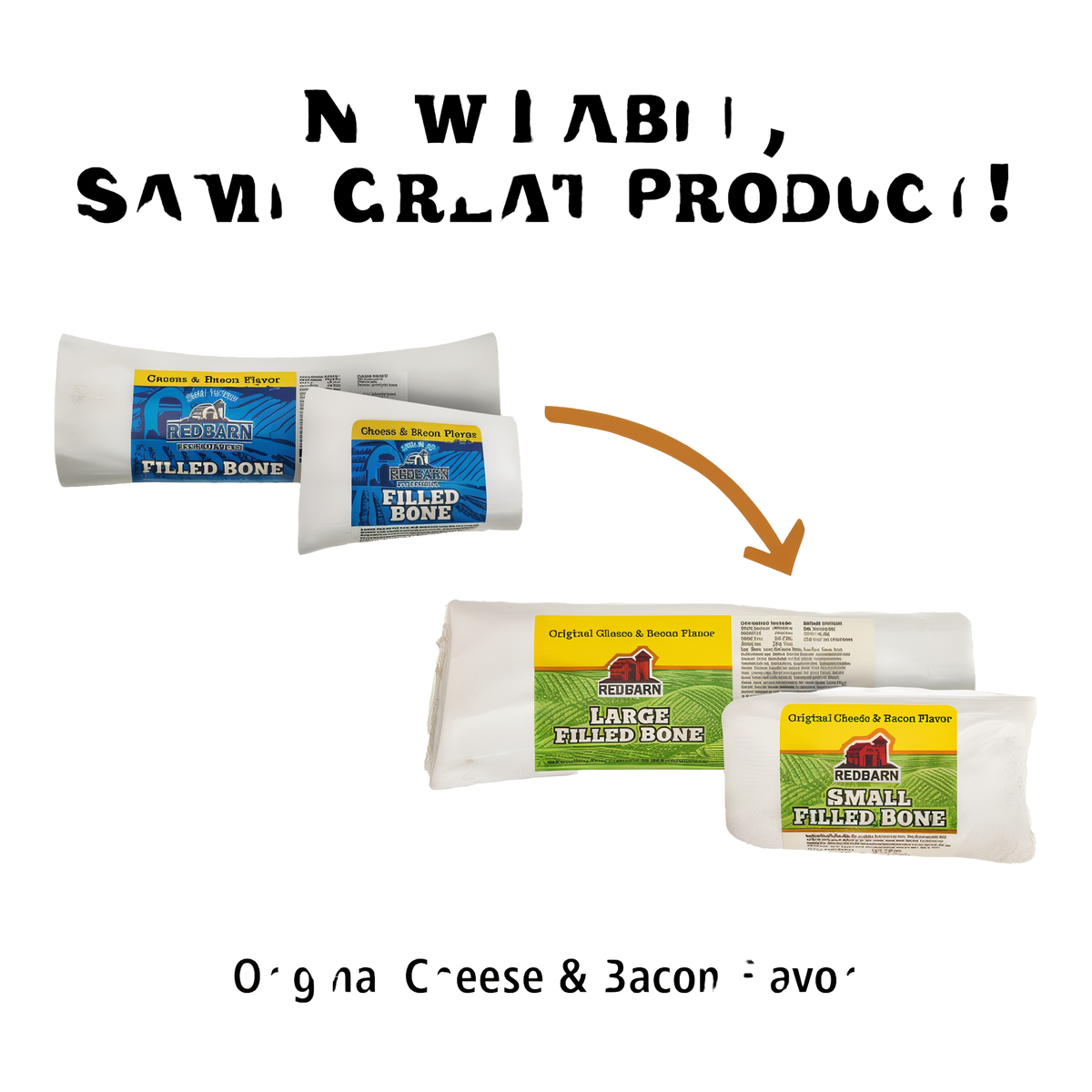Redbarn Filled Bone Cheese & Bacon Flavor -- filled bone cheese & bacon flavor