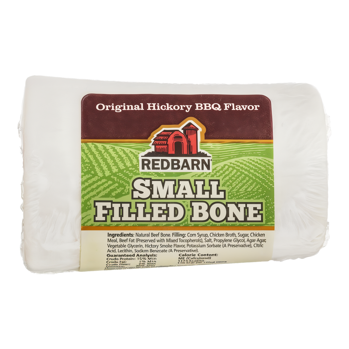 Redbarn Filled Bone Hickory BBQ Flavor -- product image of the redbarn small filled bone hickory bbq flavor