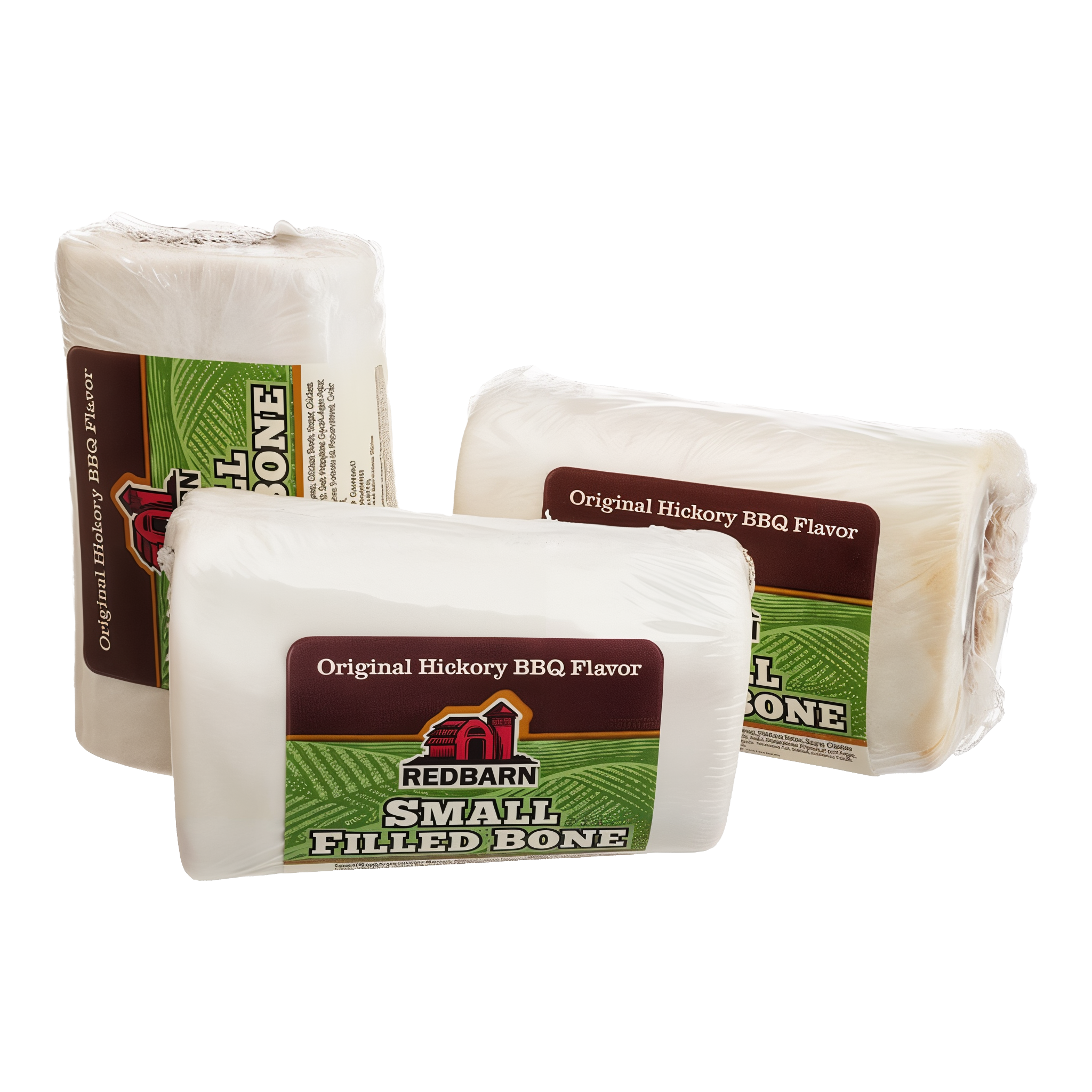 Redbarn Small Filled Bones Hickory BBQ Flavor group