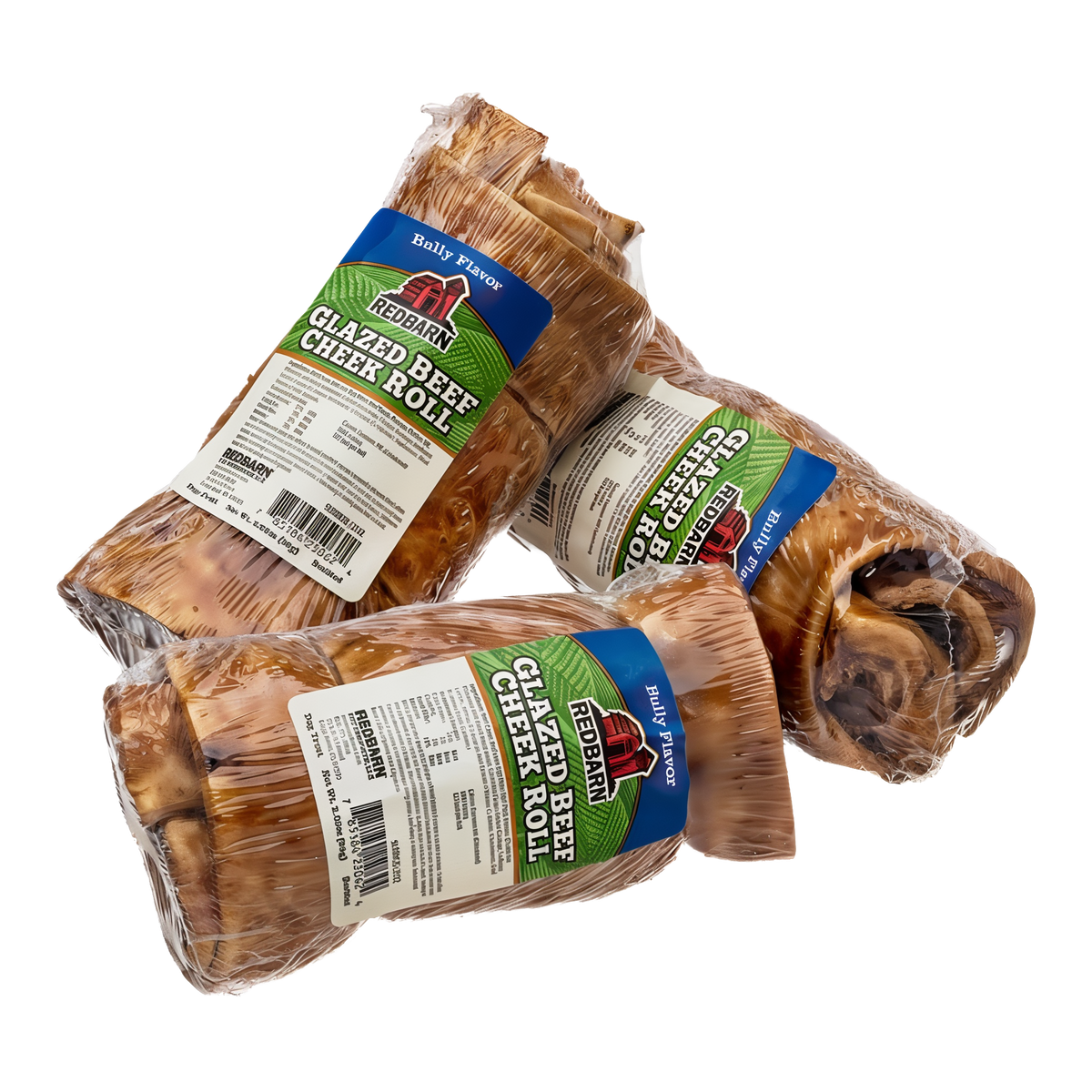 Redbarn Glazed Beef Cheek Roll Bully Flavor -- glazed beef cheek rolls - bully flavor