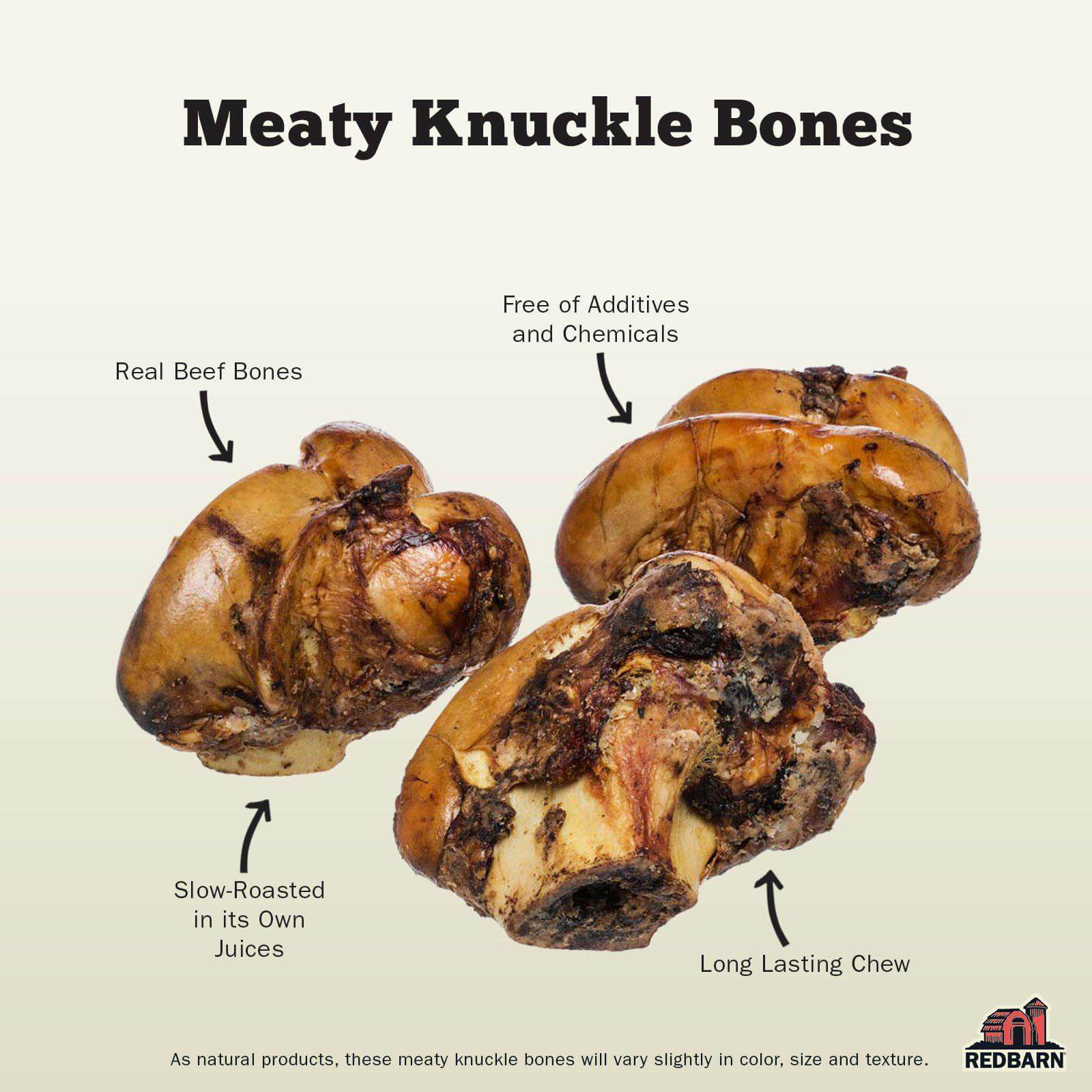 Real slow-roasted beef knuckle bones free of additives and chemicals