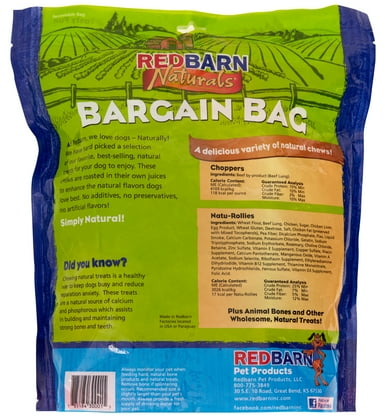 Redbarn Naturals Bargain Bag Chews Dog Treat