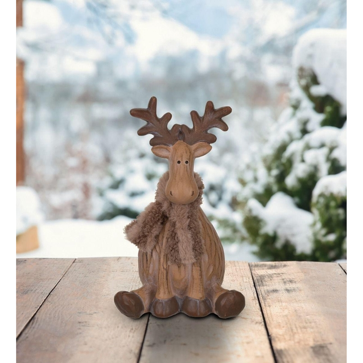 Regal Art & Gift Woodland Moose Sitting Decor -- lifestyle