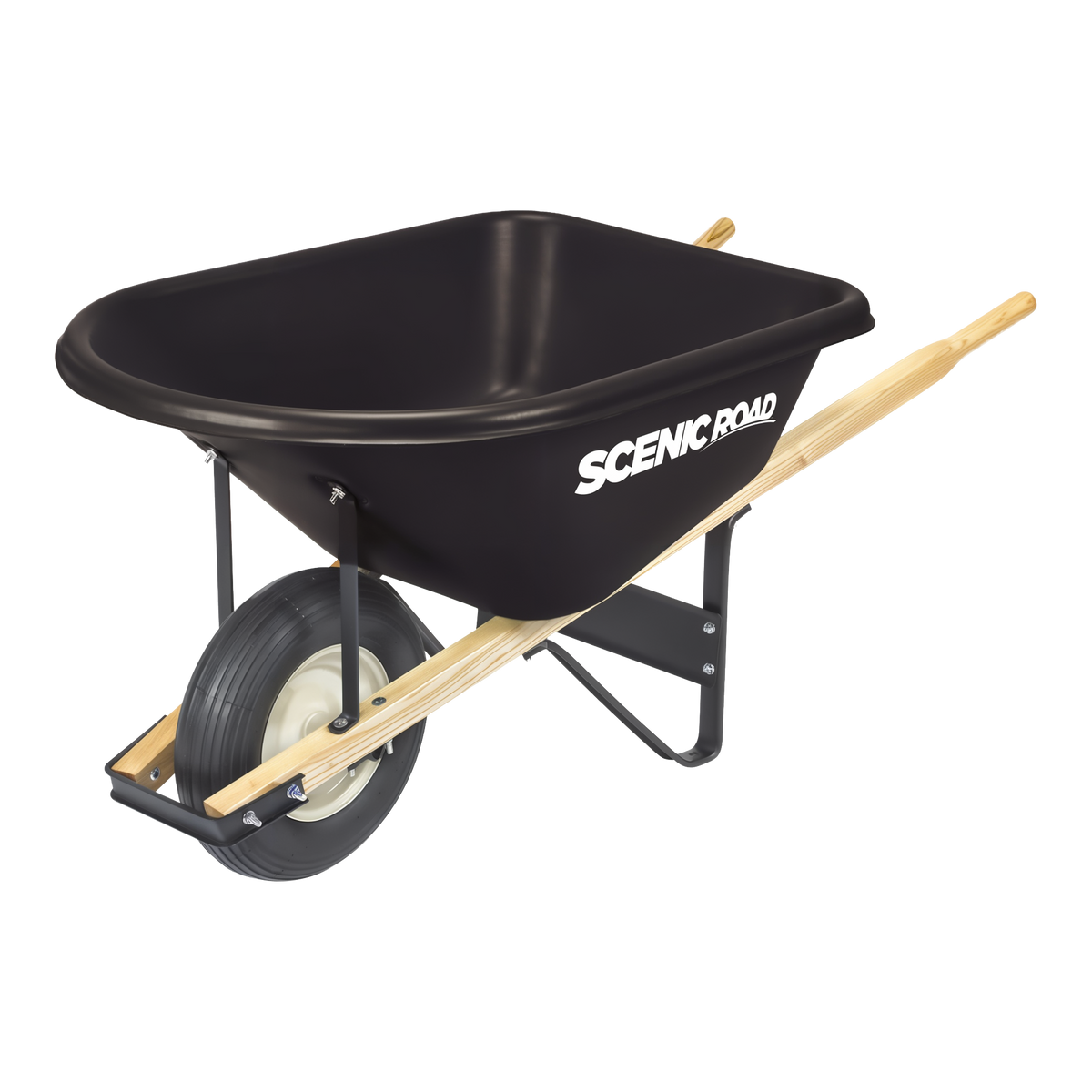 Scenic Road Manufacturing Scenic Lane G-Series 6 Cu Ft Wheelbarrow Single Ribbed Tire -- product image