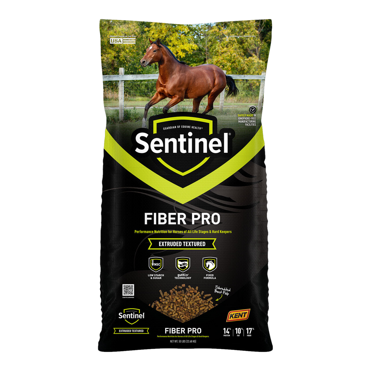 Sentinel Fiber Pro Horse Feed 50 Lb