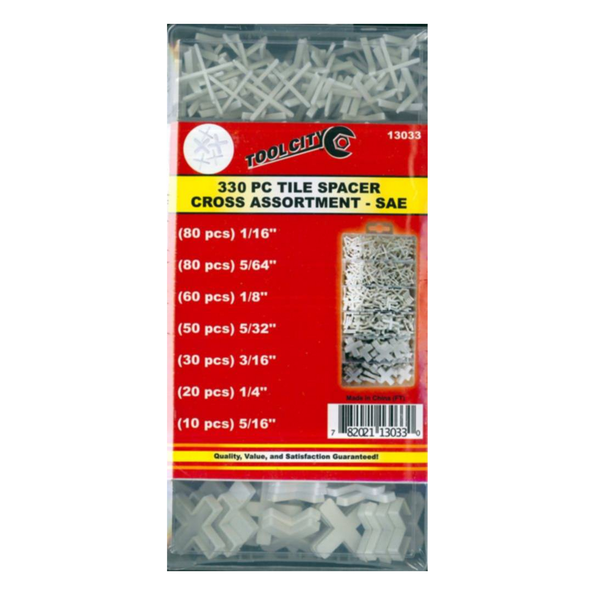 Service Tool 330 PC Tile Spacer Cross Assortment - SAE -- package front
