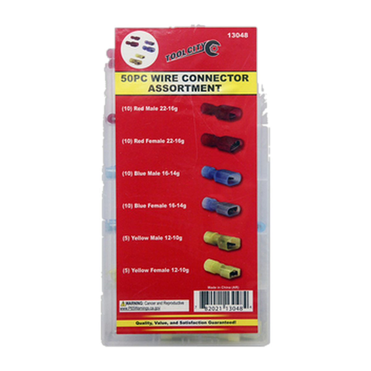 Service Tool 50 PC Wire Connector Assortment -- packaging