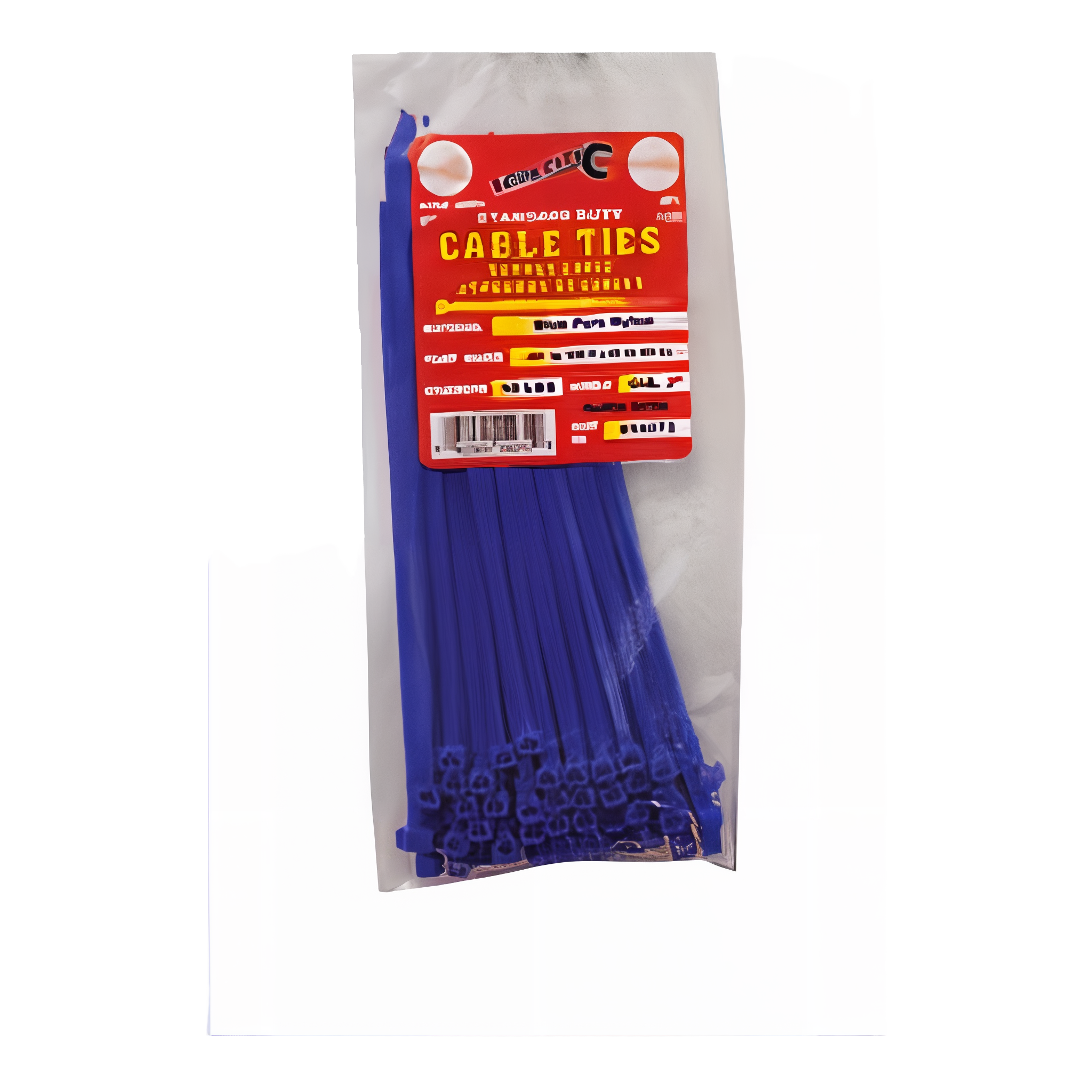 Tool City blue cable tie for paving and construction supplies.