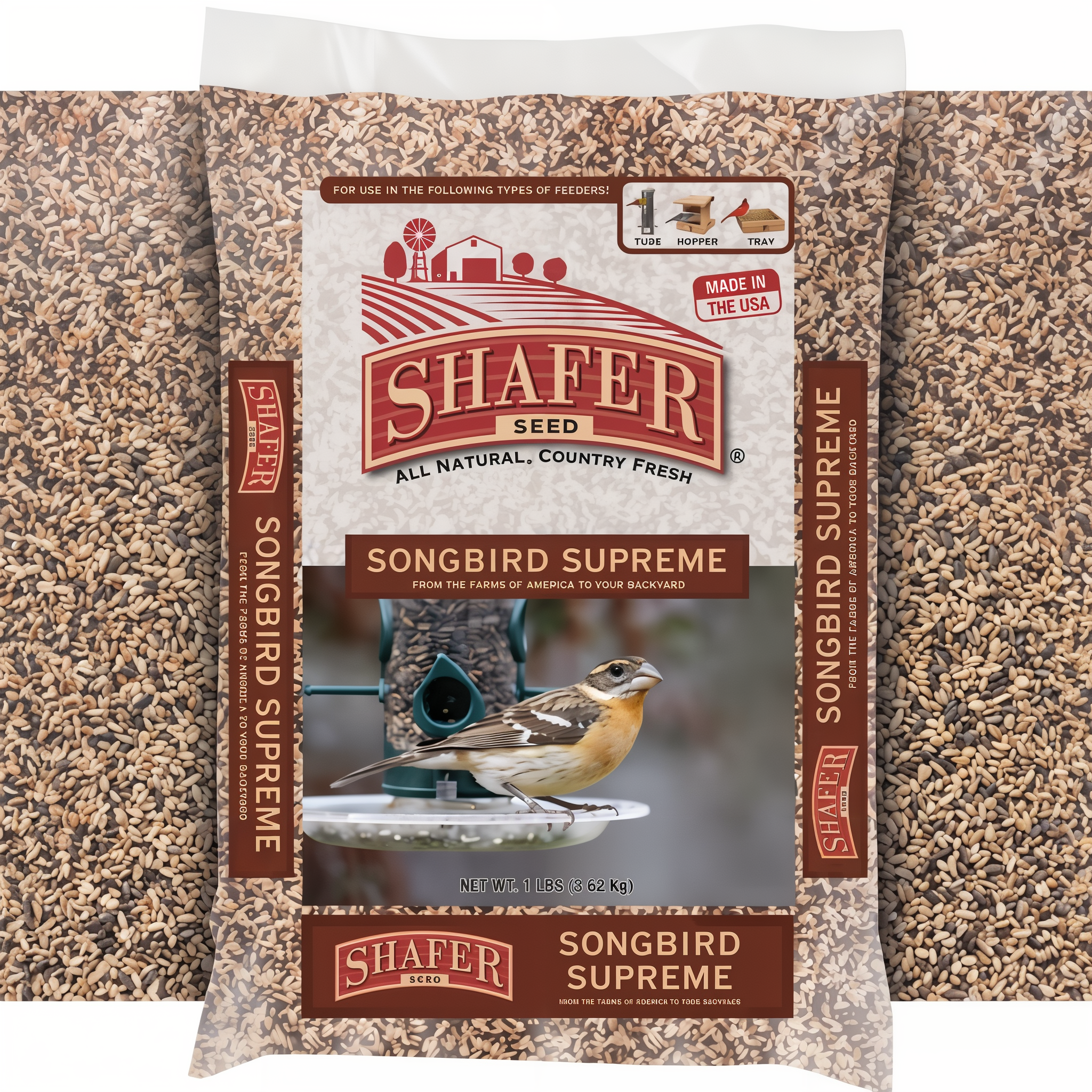 Shafer Songbird Supreme bird seed, 20 lb bag