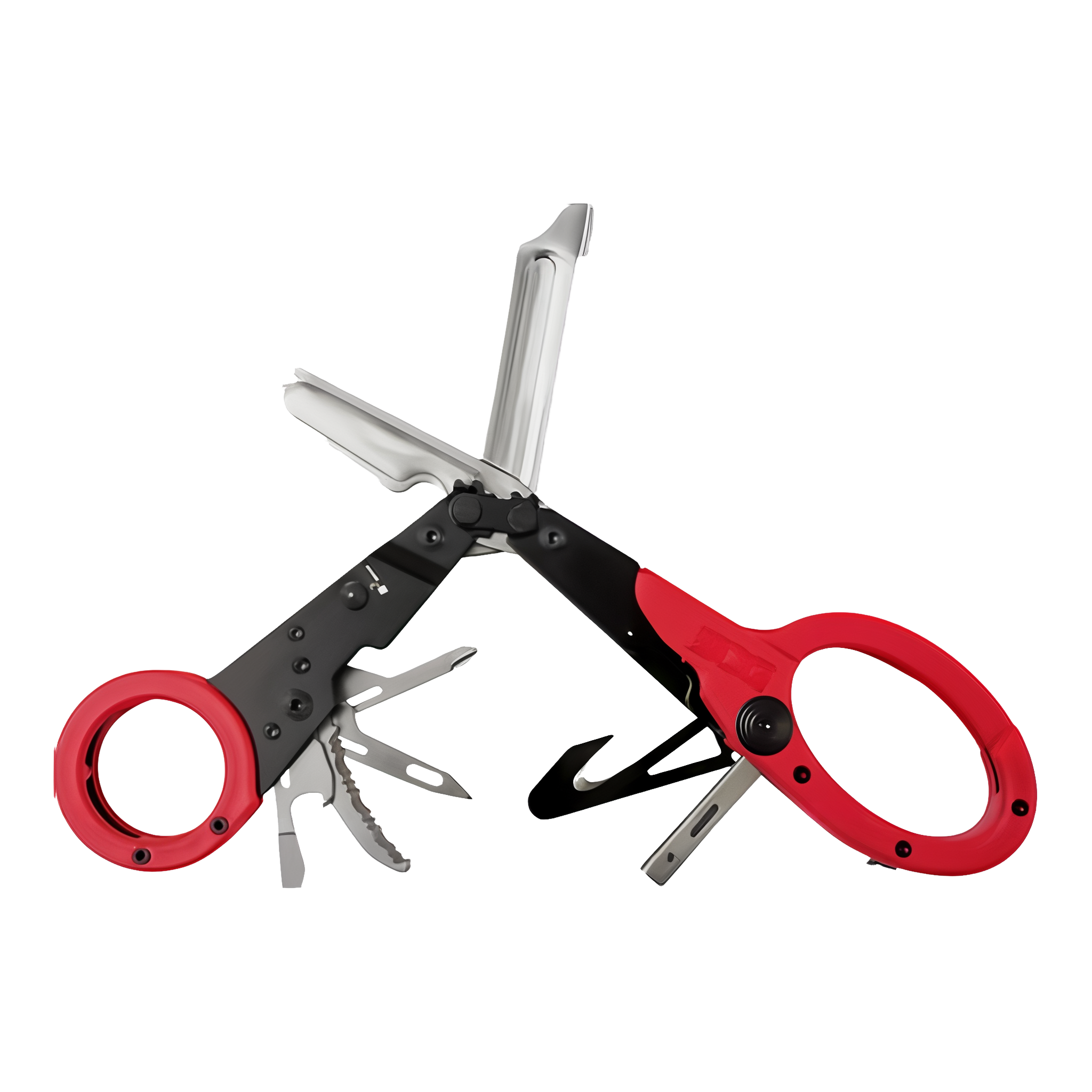 SOG Stainless Steel ParaShears Multi-Tool in red color.