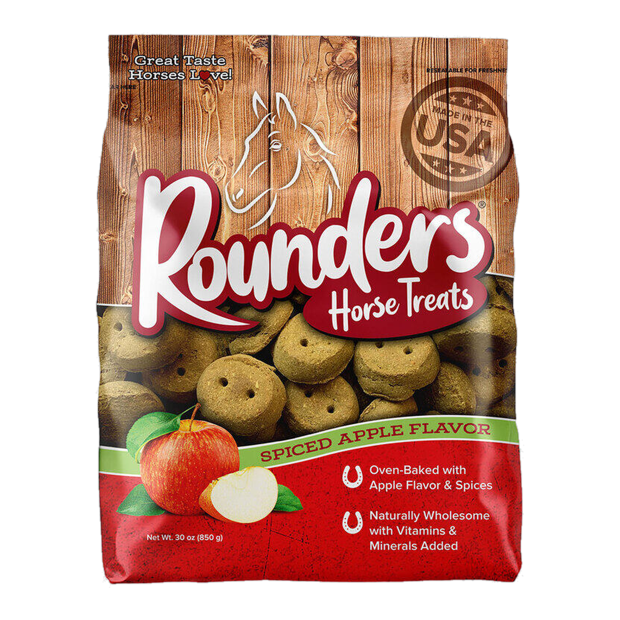 Spiced Apple Rounders Horse Treats 30 OZ