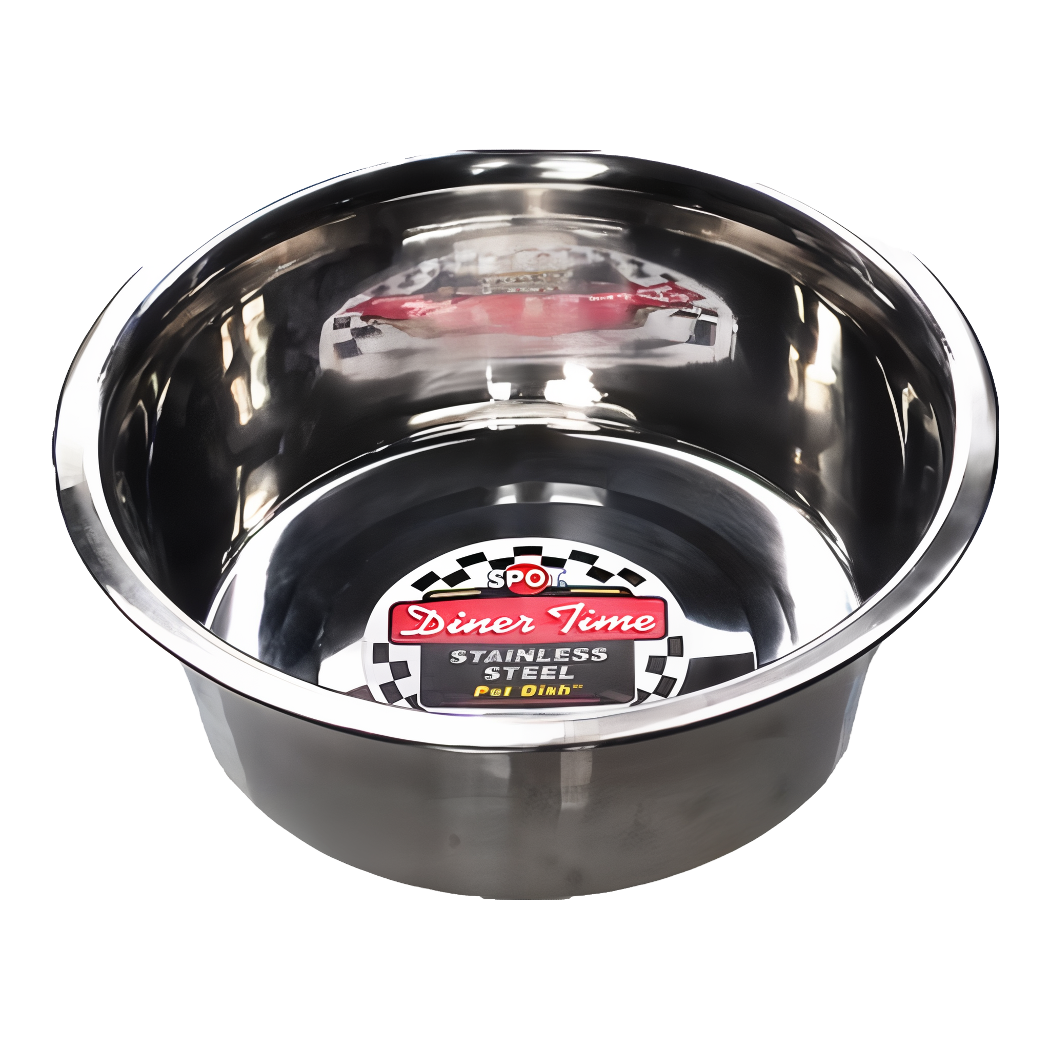 Ethical Pet Stainless Steel No Tip Mirror Dog Bowl, 96 oz size.