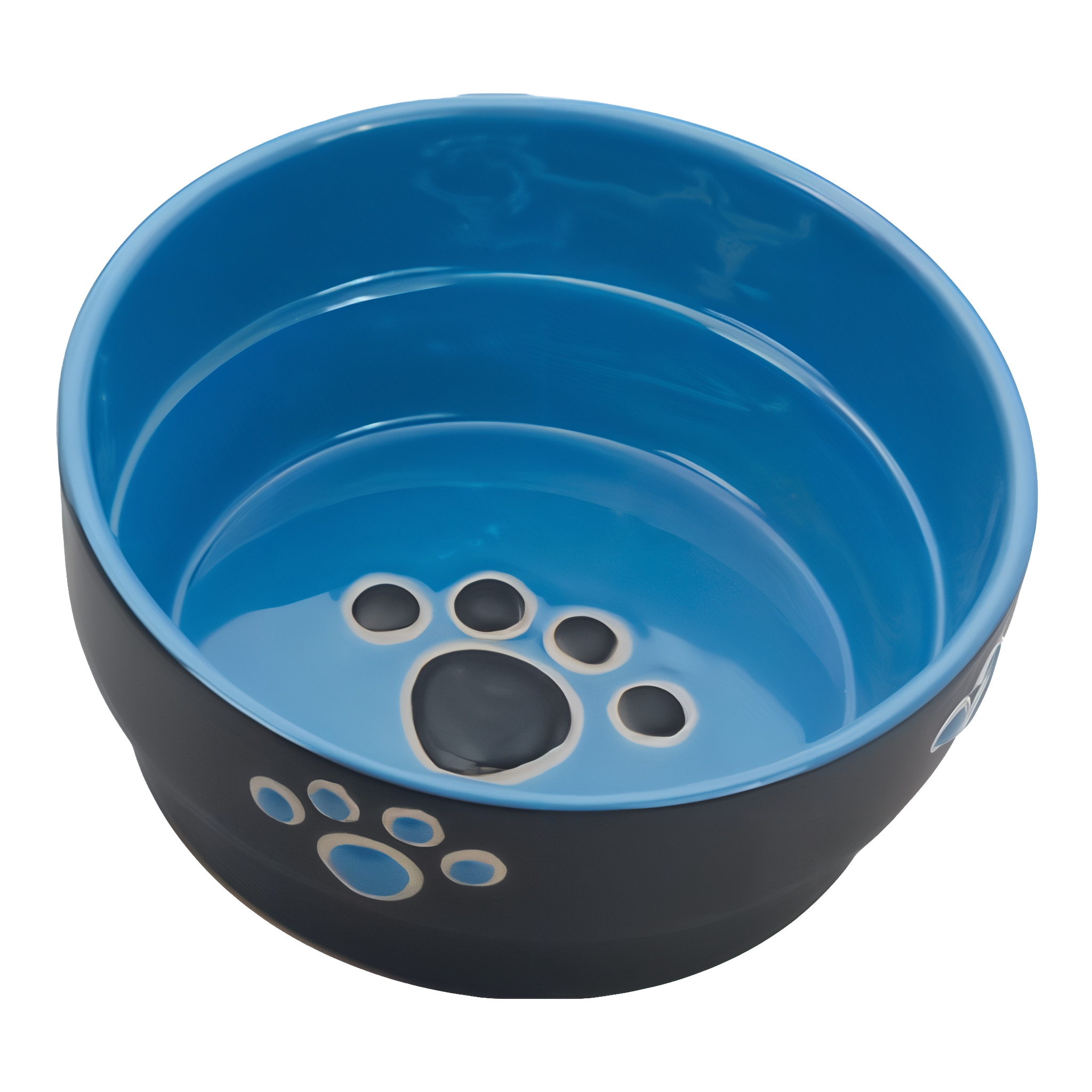 Spot Fresco Stoneware Dog Dish 5 in Blue