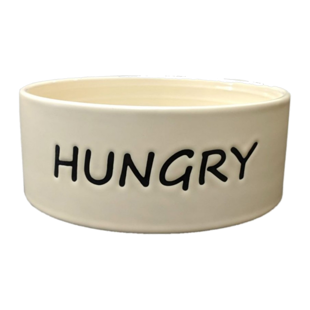 Spot Hungry dog dish cream stoneware bowl