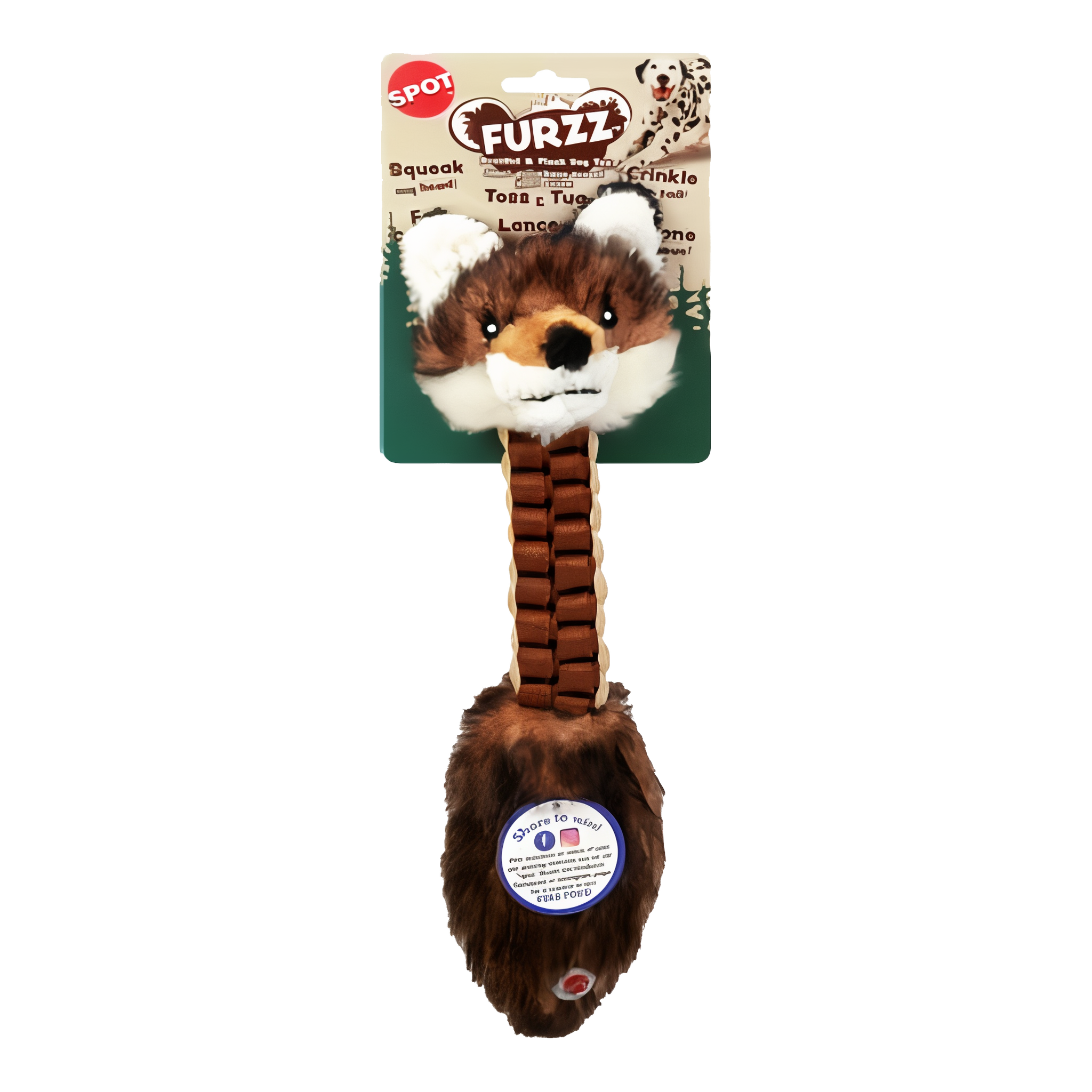 Spot Furzz Dog Toy Braided Assorted