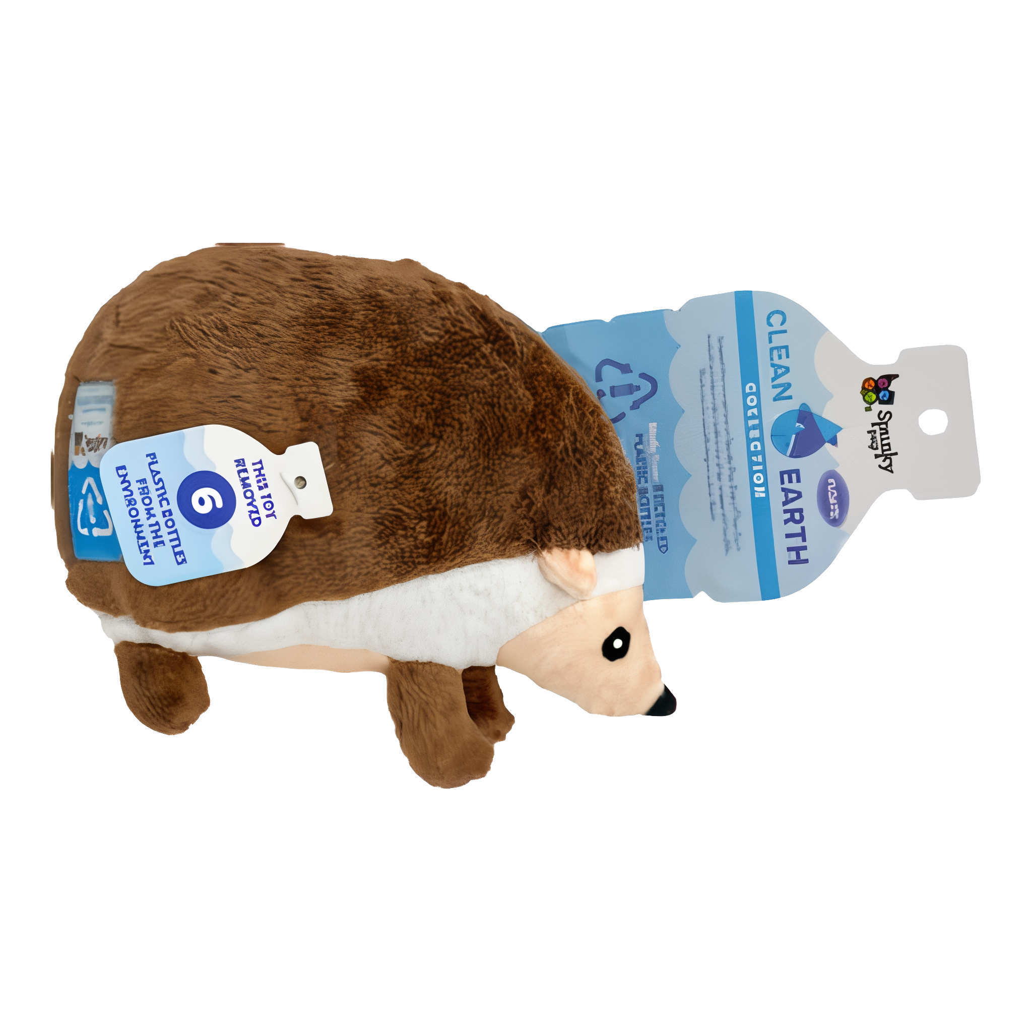 Clean Earth Plush Toy: Large Spunky Pup Hedgehog dog toy.