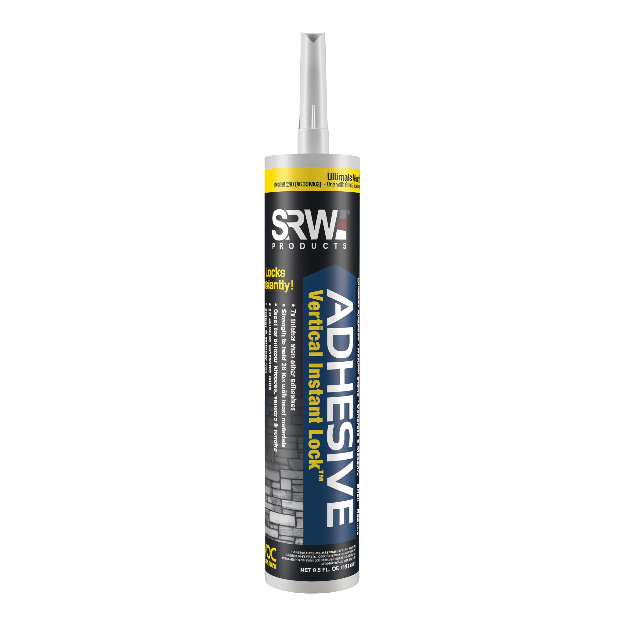 SRW Products Vertical Instant Lock Adhesive 9.5 fl oz cartridge