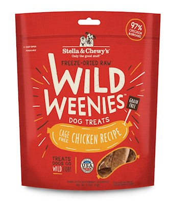 Stella & Chewy's Wild Weenies Chicken Flavor Chewy Dog Treats