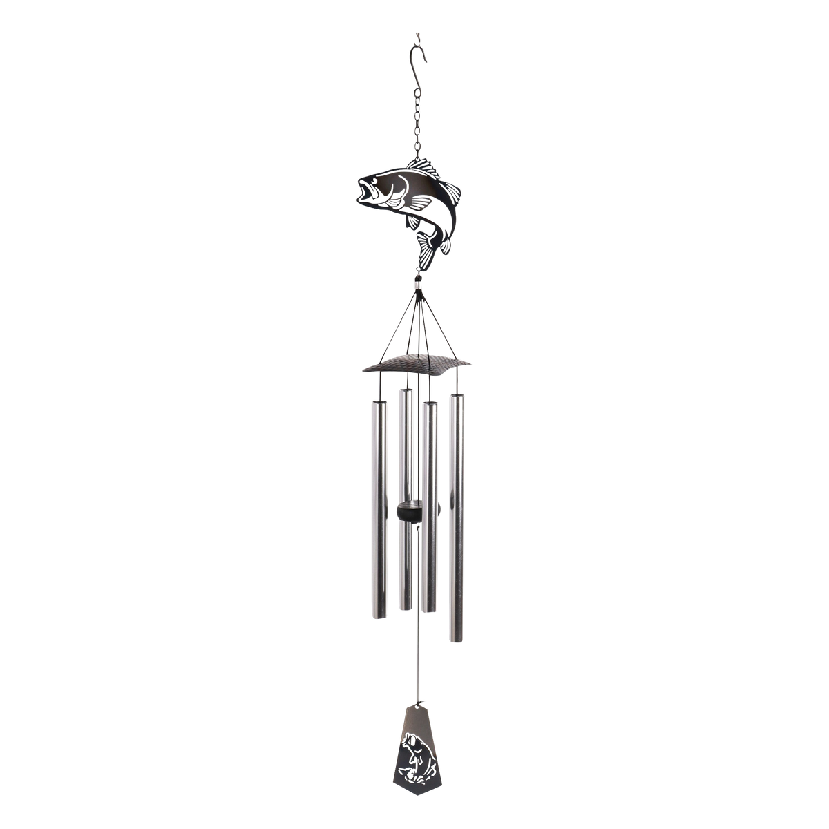 Sunset Vista Designs Bass Fish Wind Chime -- alternate view