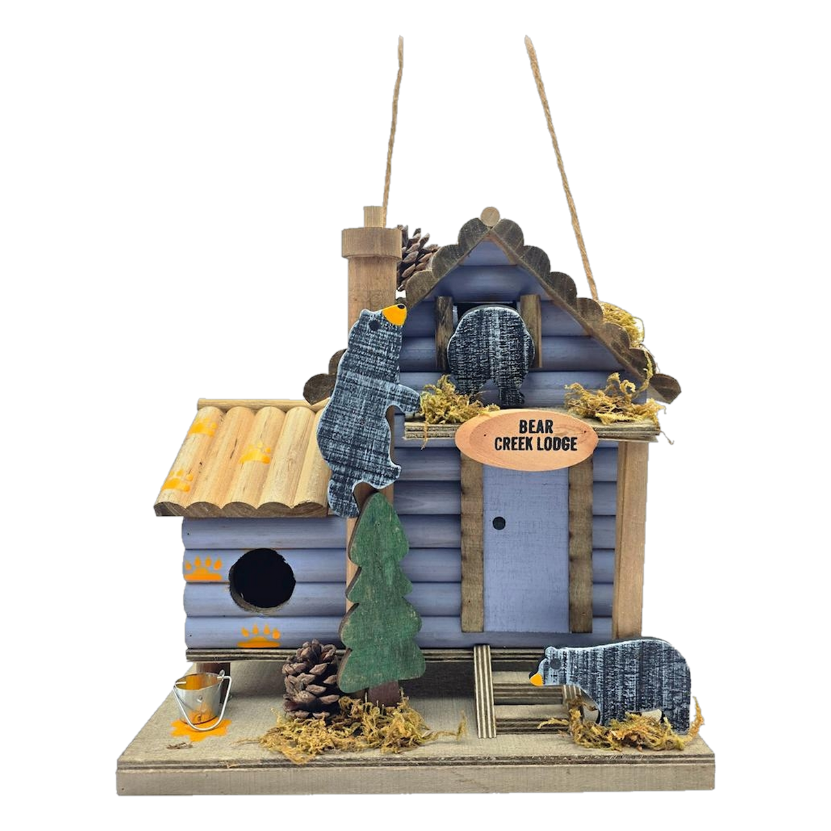 Sunset Vista Designs Bear Creek Lodge Birdhouse -- packshot on white