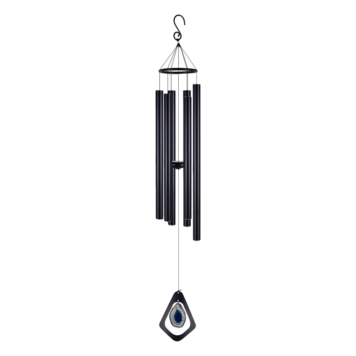 Sunset Vista Designs Blue Agate Wind Chime 54 in -- packshot on white