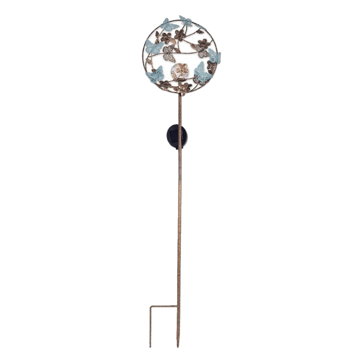 Sunset Vista Designs Butterfly Botanical Solar Stake -- packshot on white