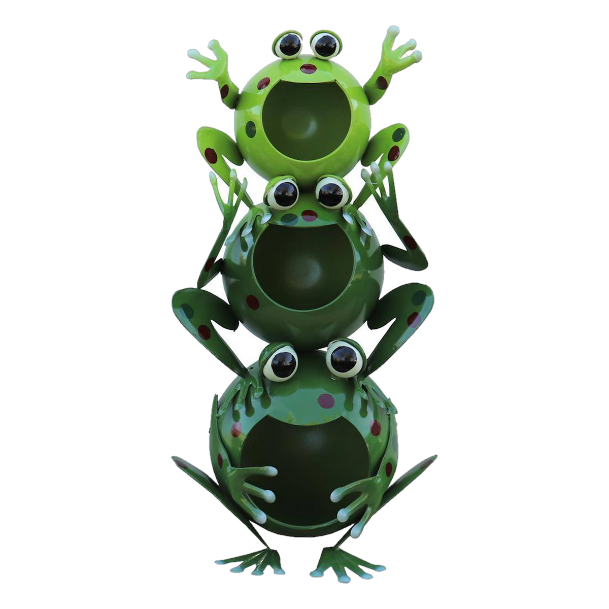 Sunset Vista Designs Froggy Solar Light Sculpture -- packshot on white