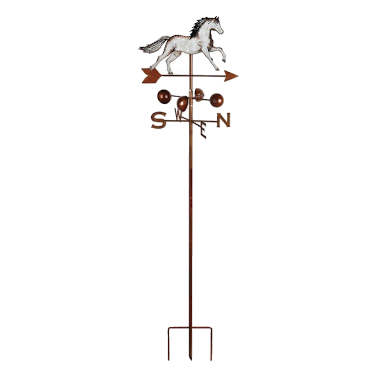 Sunset Vista Designs Horse Spinner Weathervane Stake -- packshot on white