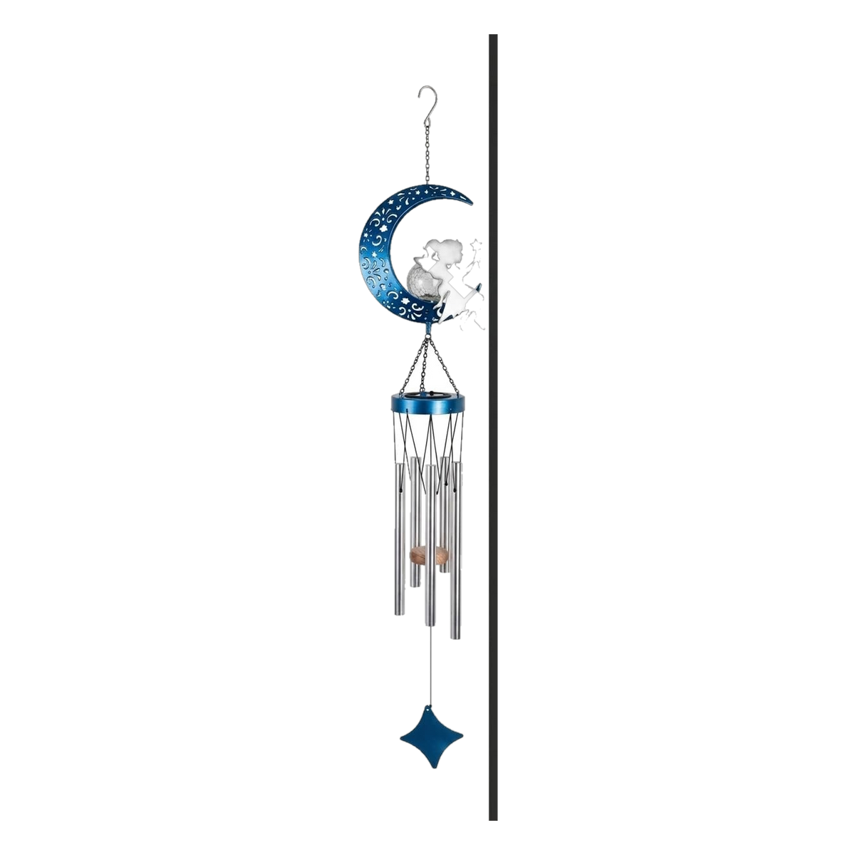 Sunset Vista Designs Starlight Fairy Solar Wind Chime -- solar chime on white