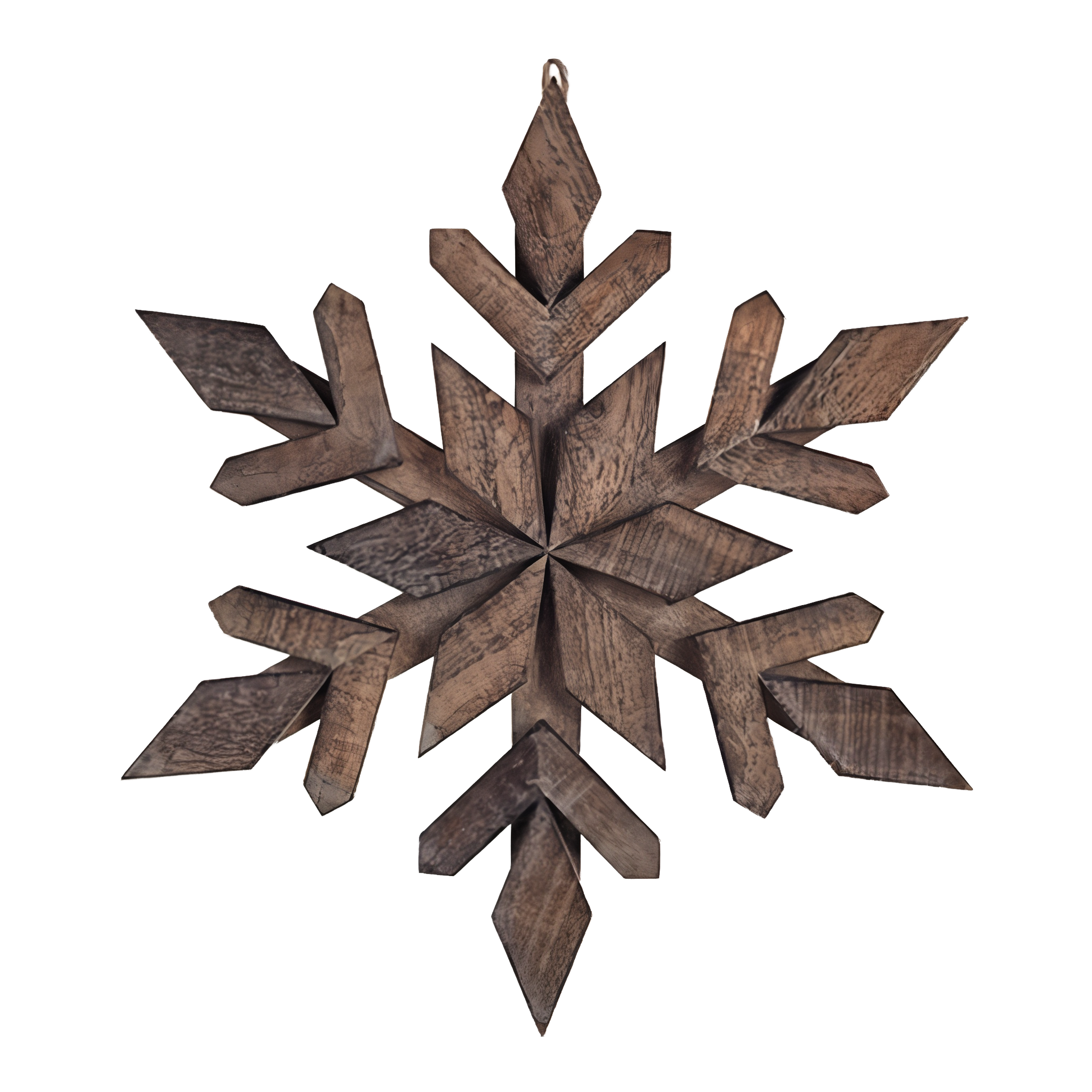 Sunset Vista Designs Brown Snowflake Christmas Wall Decor