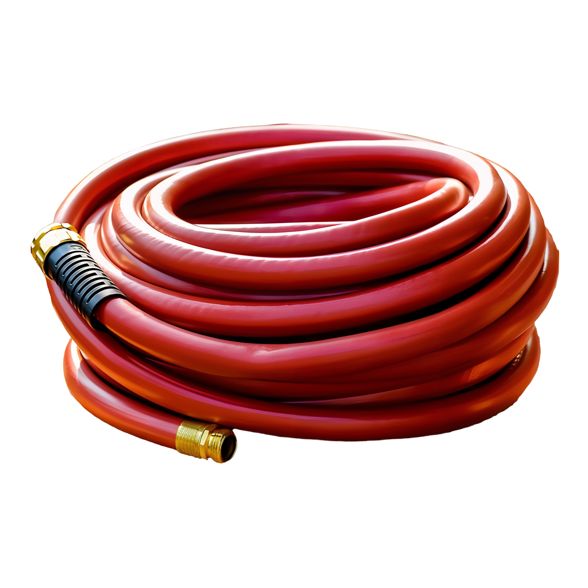 Patented Swan Hose Armour reinforcement on the female coupling of the ContractorPLUS hose, preventing kinking at the water source