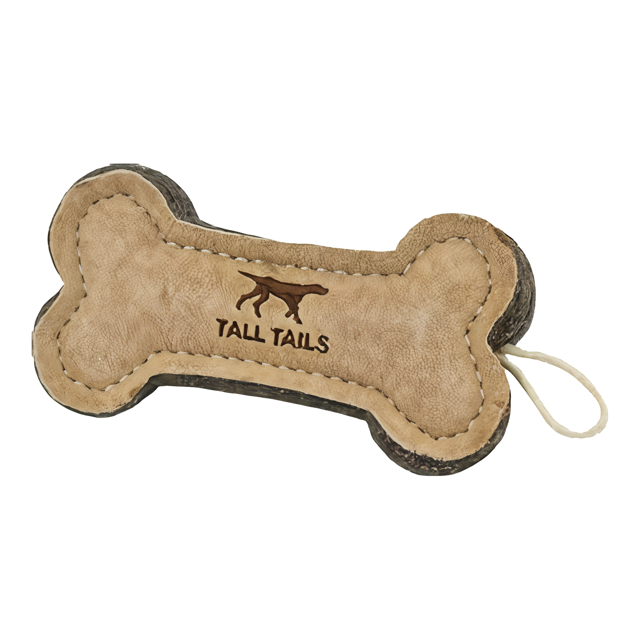 Tall Tails Bone Natural Leather Dog Toy