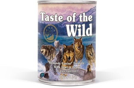 Taste of the Wild Wetlands Grain Free Wet Canned Dog Food with Roasted Duck