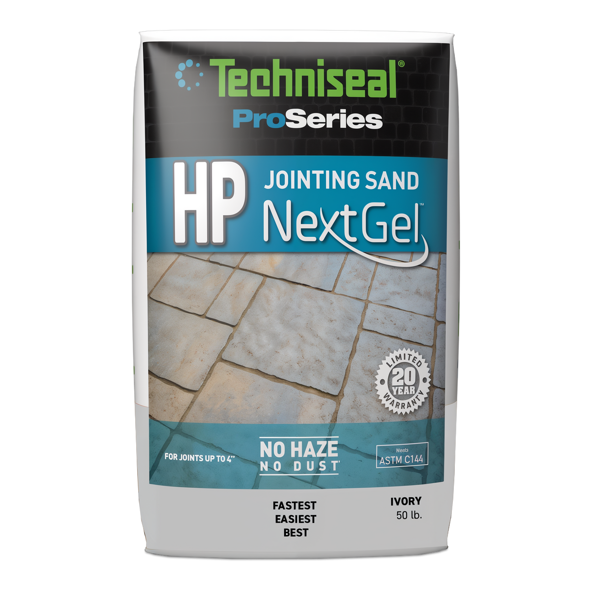 Techniseal HP NextGel high-performance polymeric jointing sand Ivory 50 lb bag