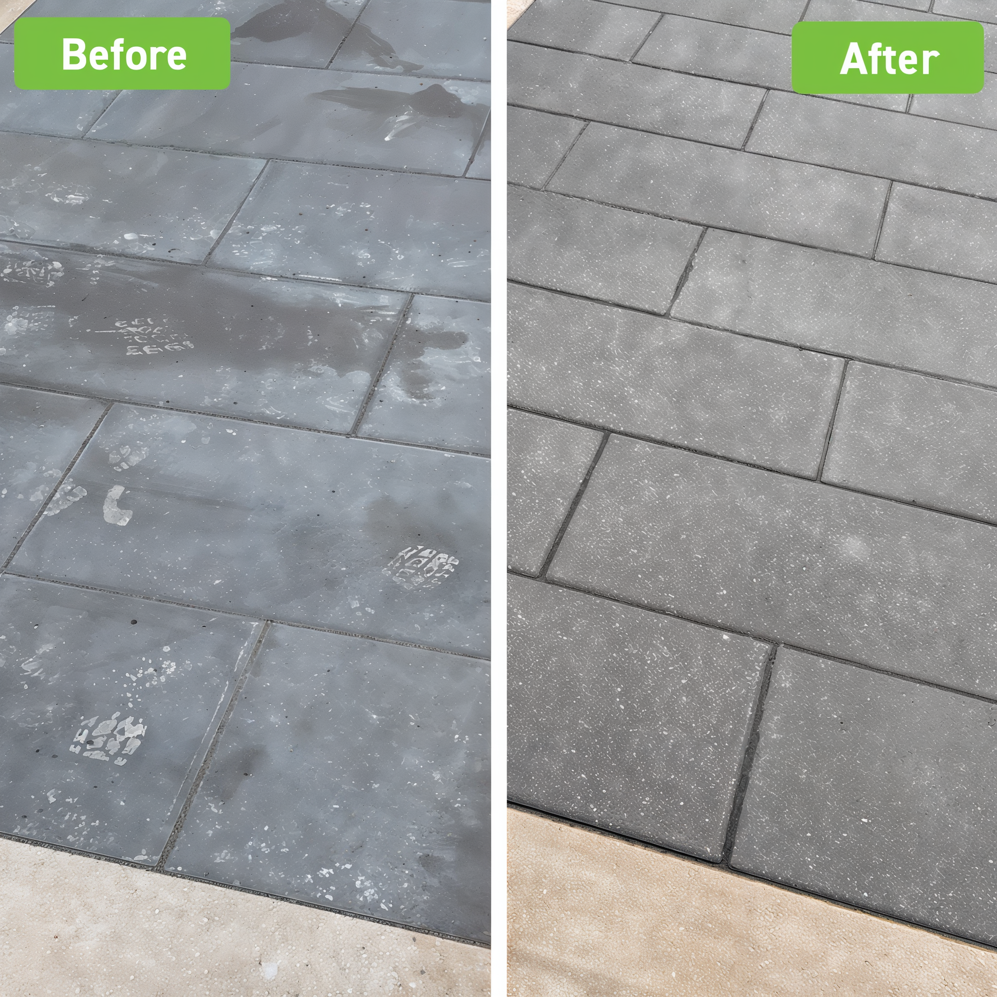 Techniseal Paver Restorer — back label detail with usage instructions and specifications, 1-gallon
