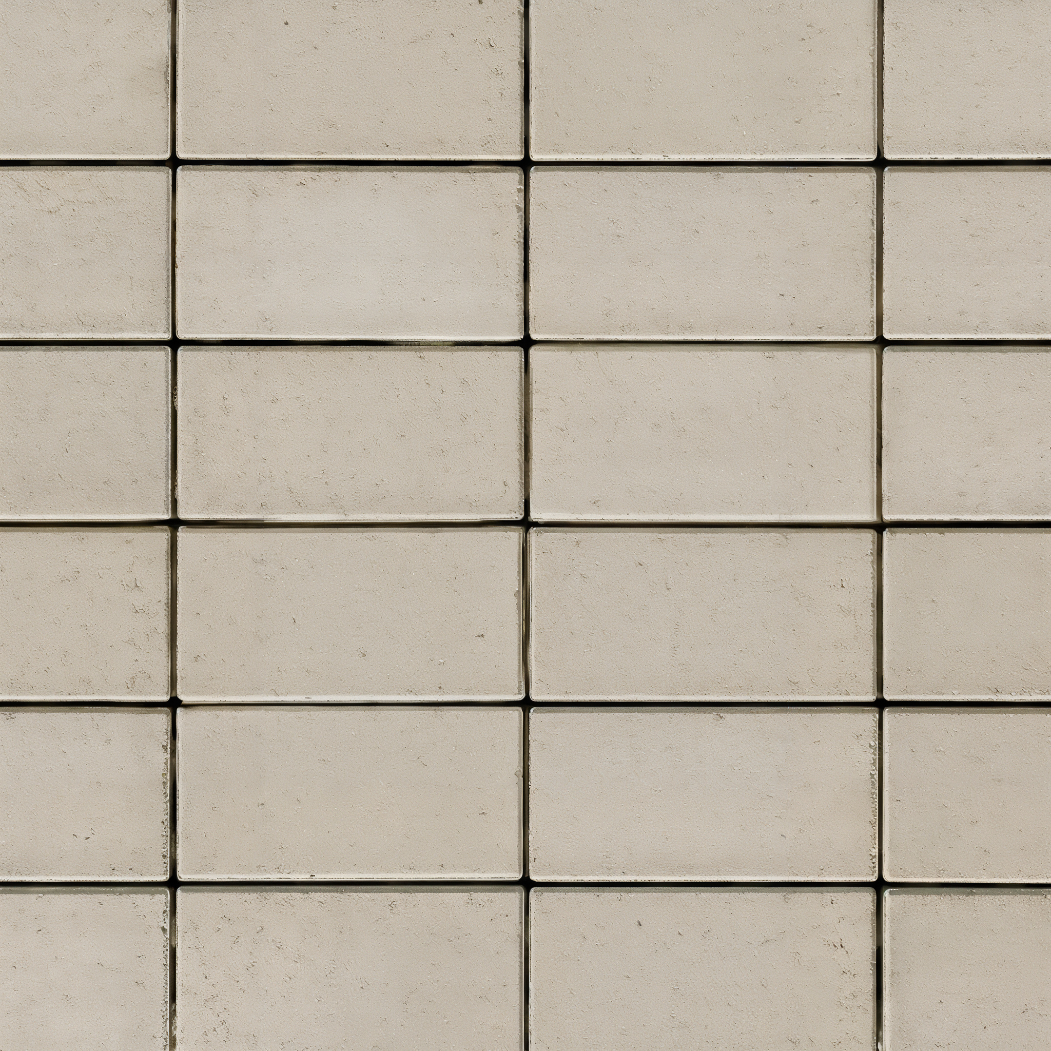 Blu Smooth 6x13 pavers in Beige Cream.