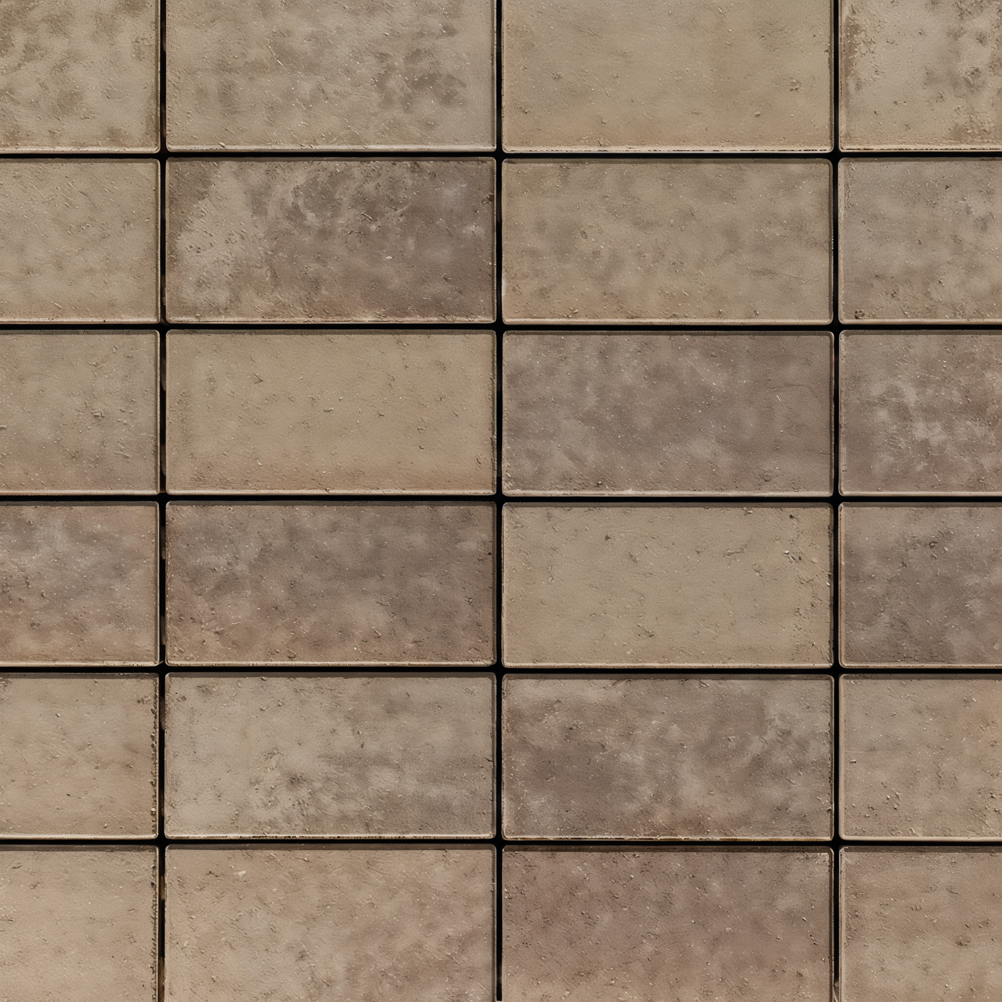 Blu 6x13 Paver Slab Smooth in Chestnut Brown