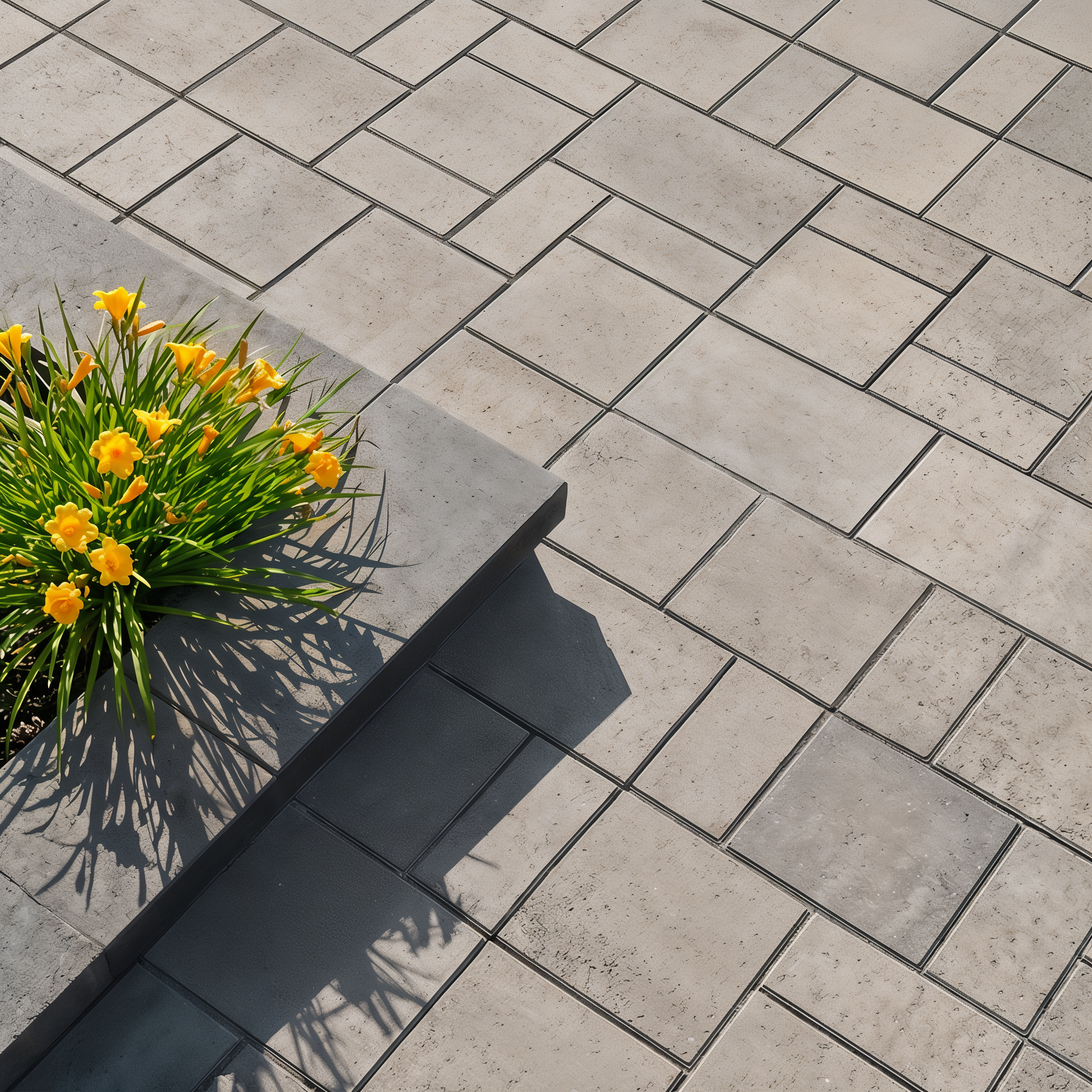 Blu 60 slabs by Techo-Bloc in Shale Grey