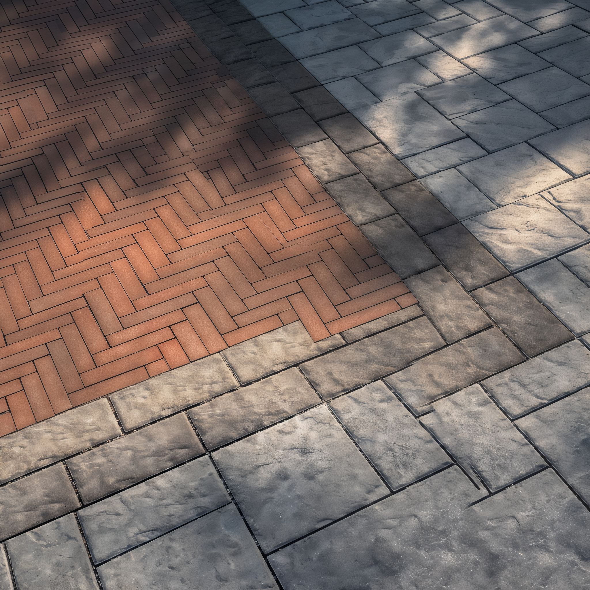 Blu 80 Slate paver in Shale Grey forming outdoor walkway, 6 x 13 inch