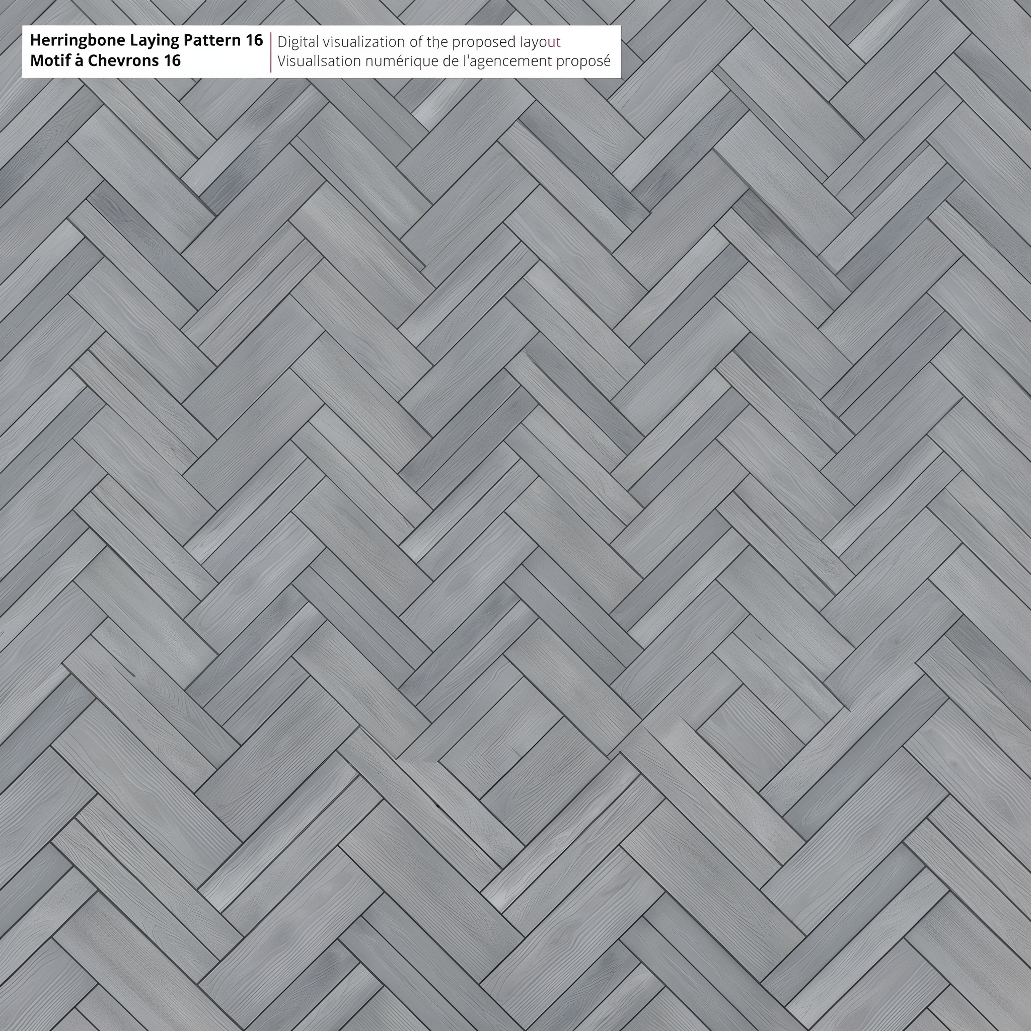 Borealis Slabs in Riviera, herringbone pattern for a parquet-style patio, 10 x 30