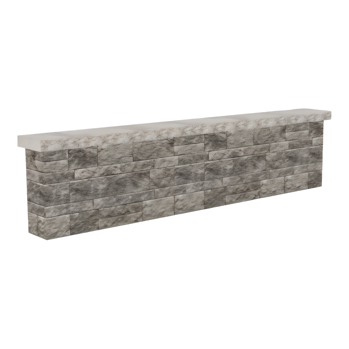Mini-Creta Architectural Wall in Shale Grey Split Pillar finish.