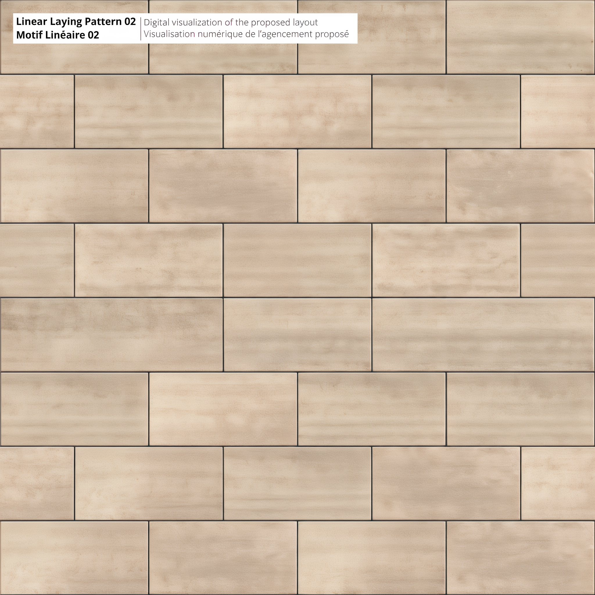 Modern patio with Caffe Crema Sleek HD² pavers, Silver Granite / Hd² Smooth Single Size, Linear Laying Pattern 02