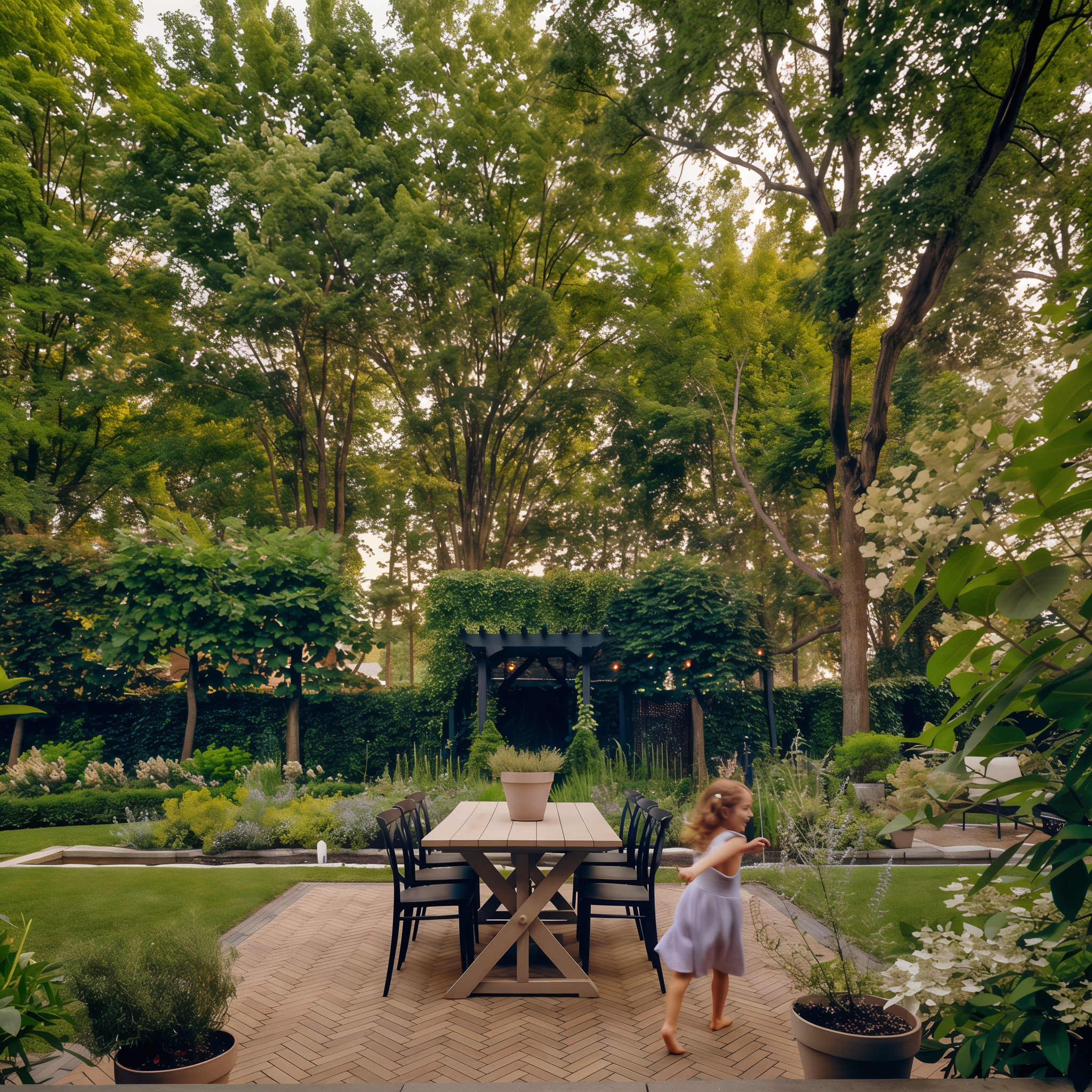 Westmount Chestnut Brown aged texture paver patio; Caffè Crema Single Size.