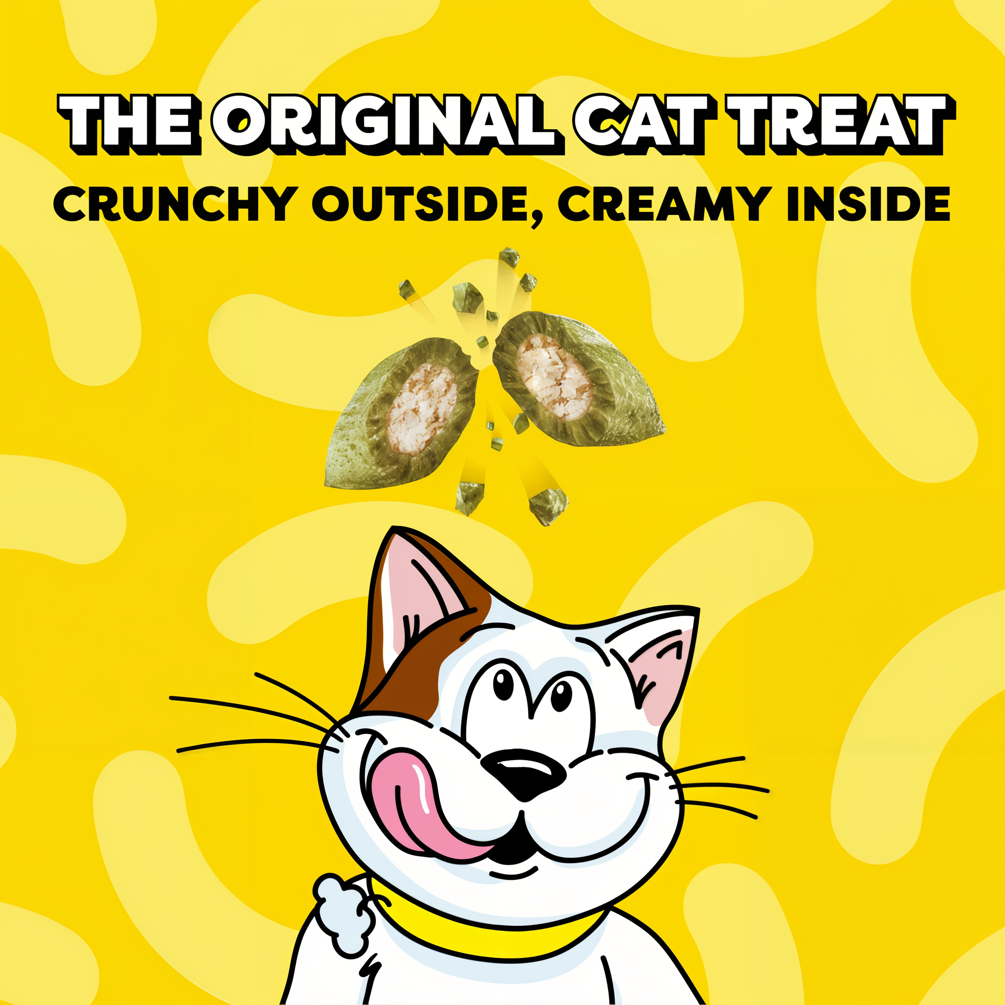 Temptations Classic Blissful Catnip Flavor Crunchy and Soft Cat Treats the original cat treat crunchy outside creamy inside