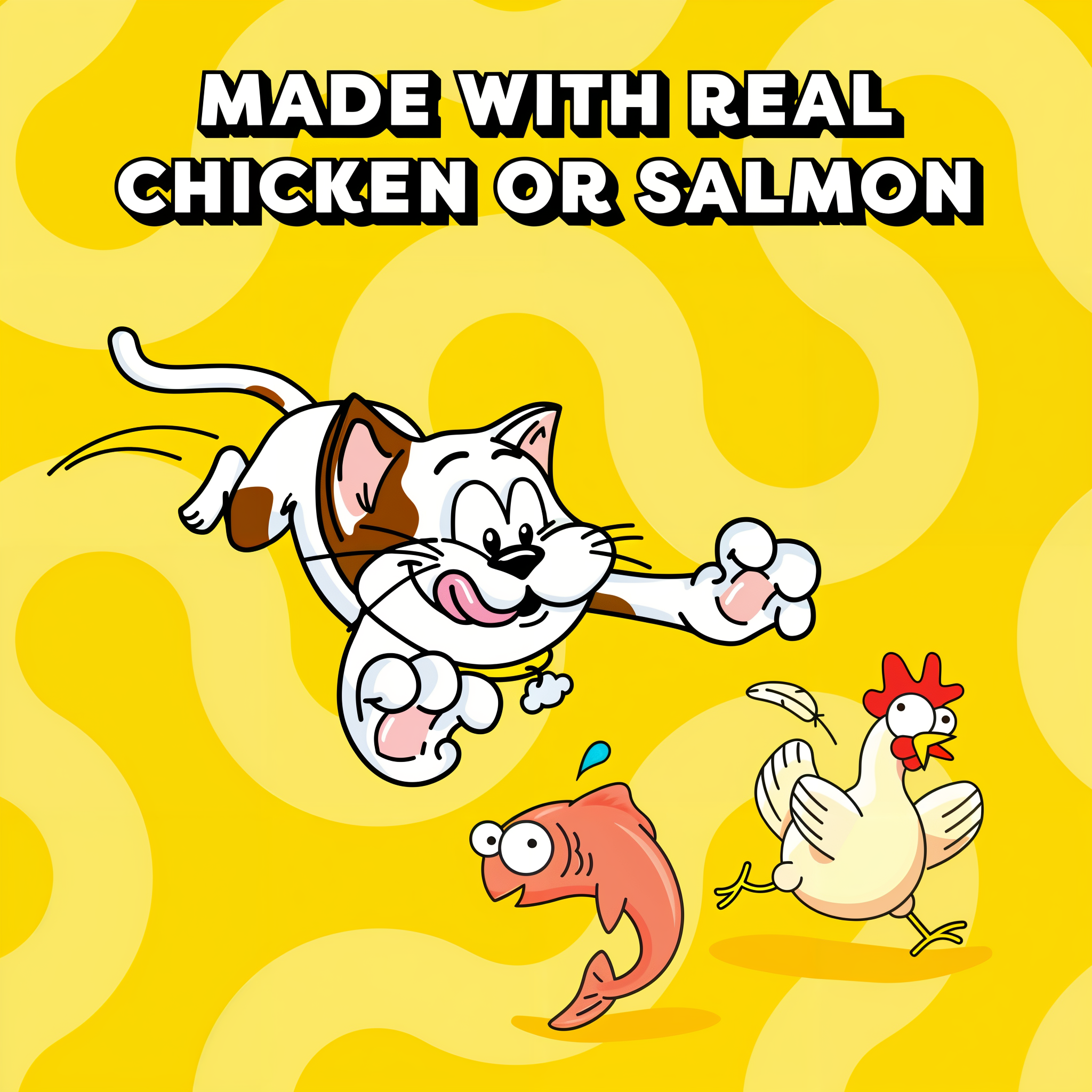 Temptations Lickable Puree Variety Pack Salmon and Chicken Squeezable Cat Treats made with real chicken or salmon