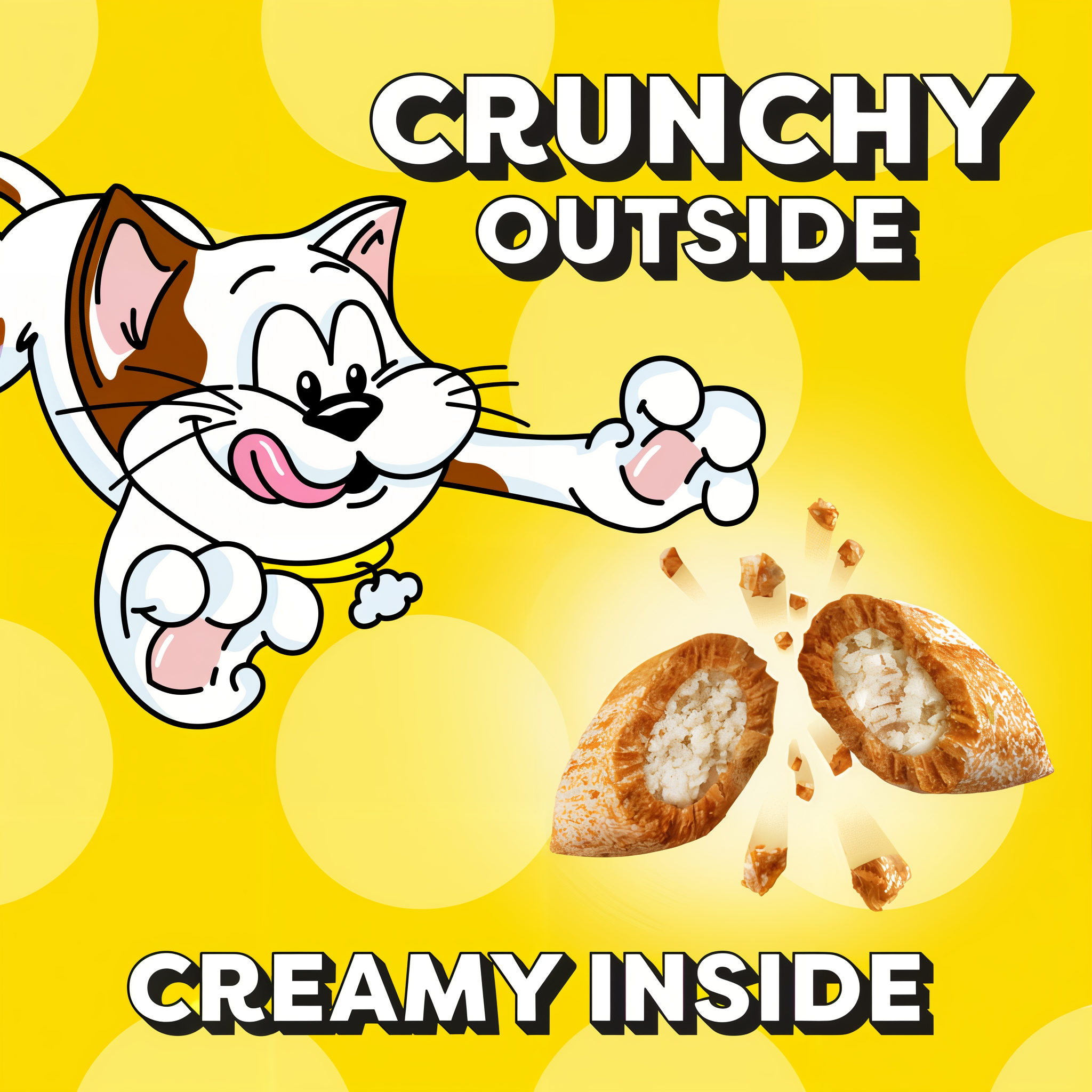 Temptations MixUps Surfer's Delight Crunchy and Soft Cat Treats crunchy outside creamy inside