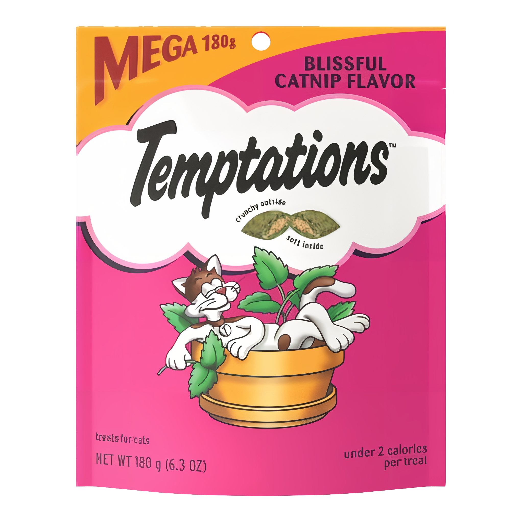 Temptations Classic Blissful Catnip Flavor Crunchy And Soft Treats For Cats